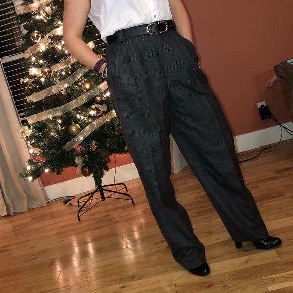Giorgio Sant’ Angelo Pants - Vintage high waisted tapered waist dress pants